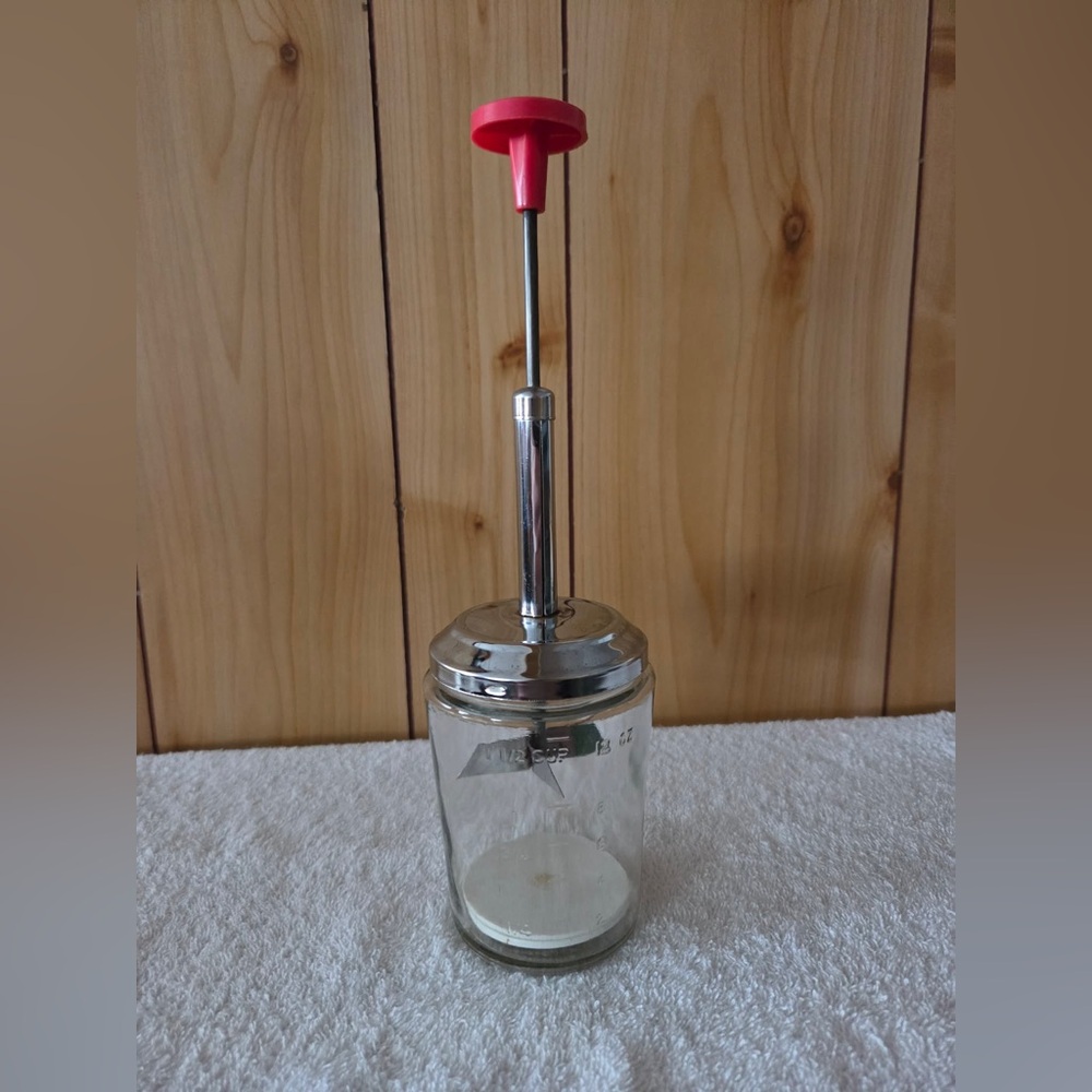 Vintage acme glass food and nut chopper
